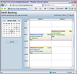 GeoBooking, Silverlight application