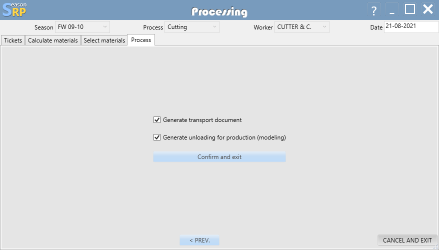 Manufacturing wizard step 4