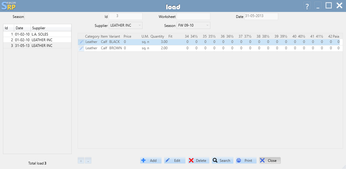 Load components from supplier