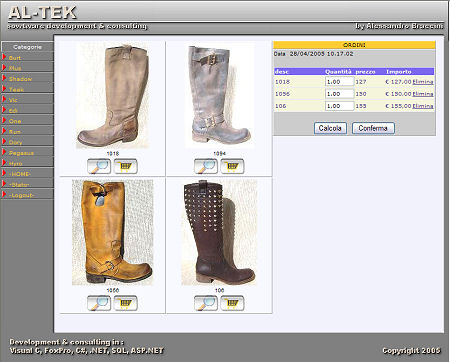 WebShop sito di e-commerce 